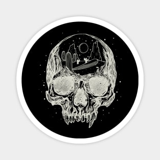 Fantasy Space Desert Skull Cosmic Magnet